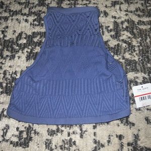 NWT XS FREE PEOPLE SKY BLUE CROP TOP